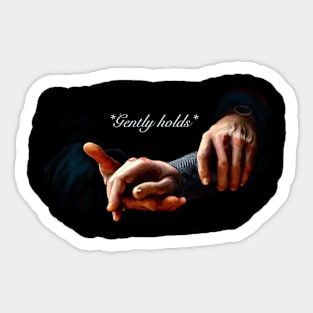 Holding hands 2 Sticker